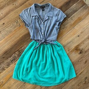 Miss Chievous Chambray Dress